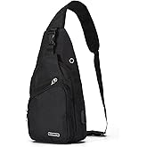 Seoky Rop Men Women Sling Backpack Anti Theft Crossbody Shoulder Chest Bag with USB Charging Port