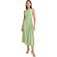 maggy london asymmetric neck sheath midi dress Maggy London G3907M - Knee-Length Scuba Sheath Dress
