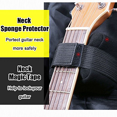 image for GLEAM Guitar Gig Bag Thicker 0.6 Inch Sponge Padding Fit 41 Inch Acous