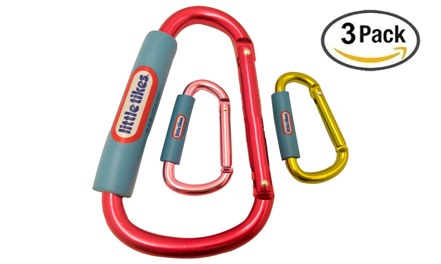 Amazon Com Little Tikes Durable Stroller Carabiner Hook 3 Pack Perfect For A Mommy On The Go Pink Baby