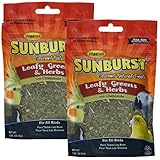 Higgins Sunburst Leafy Greens & Herbs Gourmet Treats for All Birds (2 Pack)