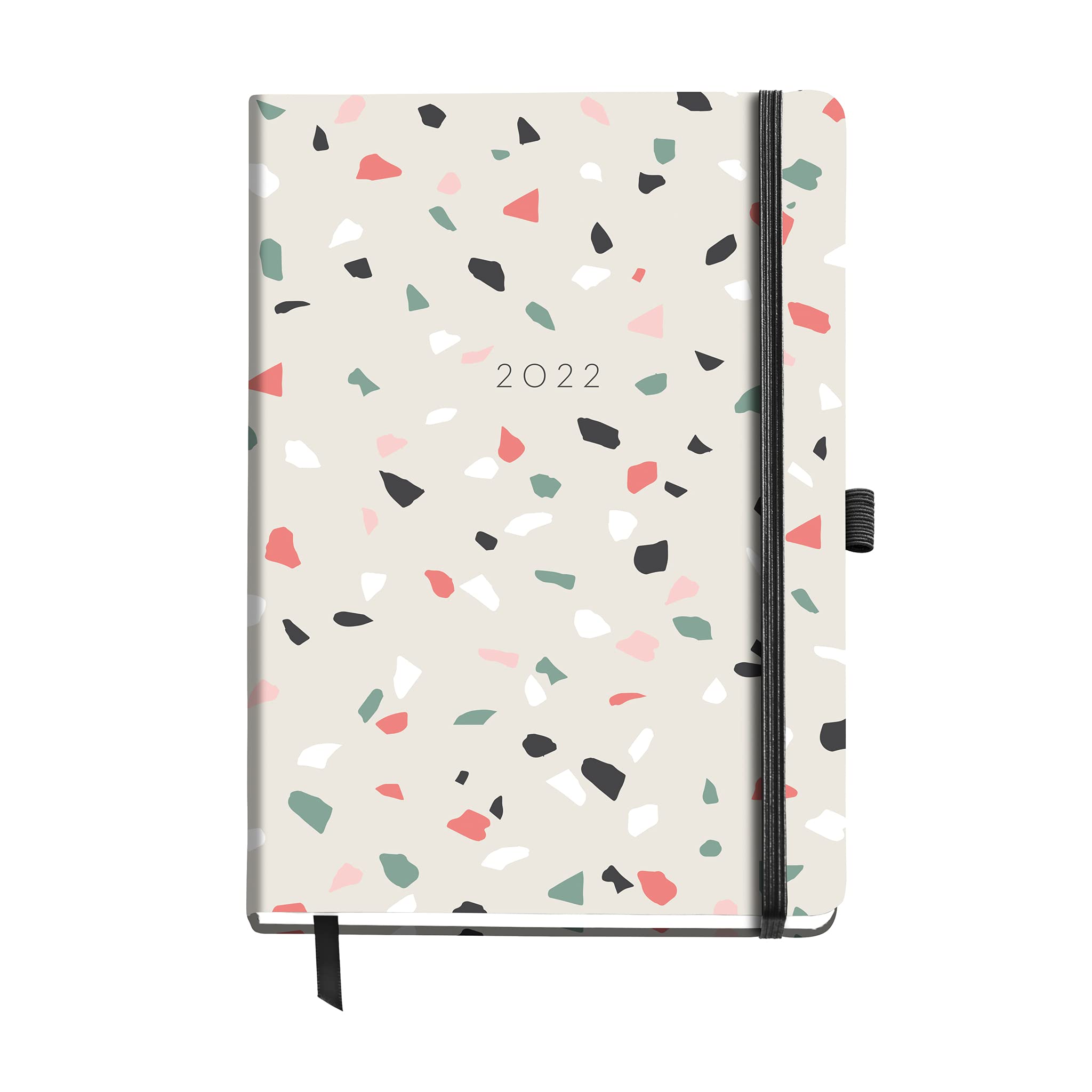 Miquelrius - Year planner 2022 graphic - weekly view horizontal - journal size 122 x 168 mm - matte cover - Venetian - Catalan