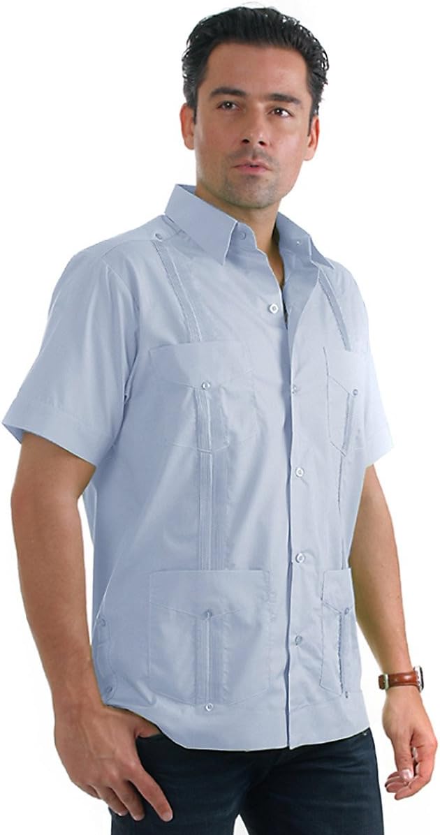 Mojito Collection Poly-Cotton Guayabera