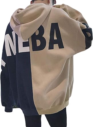 Amazon Beibang バイバン メンズ フードパーカー ゆったり バイカラー トレーナー 韓国ファッション 秋 メンズ アウター 秋服 スウェットパーカー トレーナー パーカー 通販