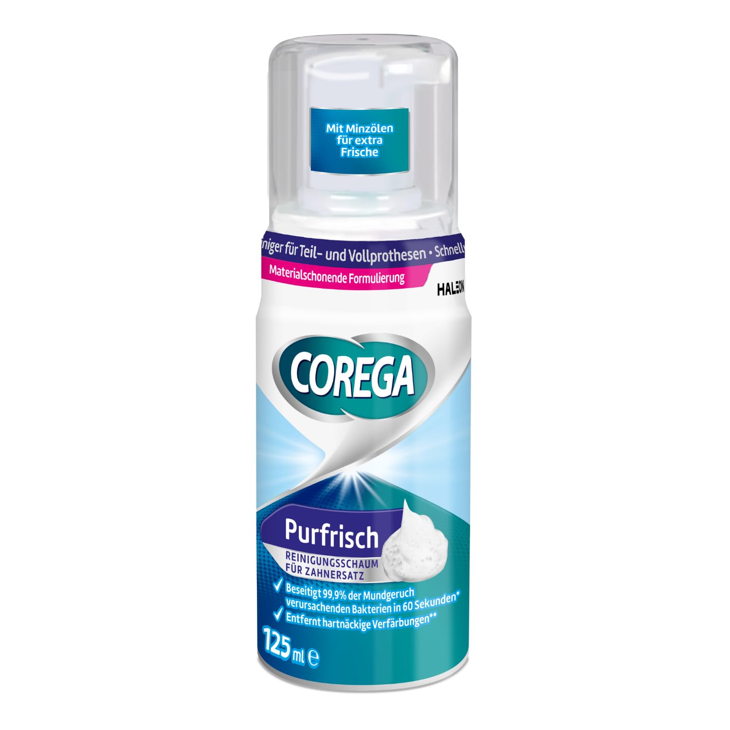 Corega Purfrisch Denture Cleansing Foam 125 ml