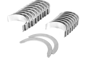 CYCWER 21020-2B100 Connecting Rod and Crankshaft Main Bearing Set Connecting Rod Bearings Fit for 2012-2017 Accent 1.6L, Fit for 2012-2017 Soul 1.6L, Replace OE 21020-2B100 210202B100