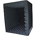 TroyStudio Portable Sound Recording Vocal Booth Box - |Reflection Filter & Microphone Isolation Shied| - |Large, Foldable, St
