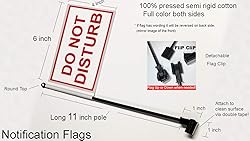 Do Not Disturb Desk Flag with Flag Up Flag Down 360