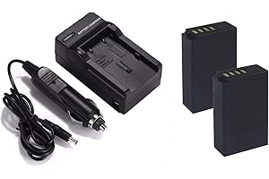 DIGITAL NC High Capacity Batteries for Nikon COOLPIX P1000 (2 Units) + AC/DC Travel Charger