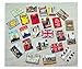 Cool Fridge Magnet London Vintage Style Super Refrigerator Magnets Set (24 pcs)