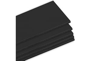 Mat Board Center Premium Black Foam Core Board - 24x36 Inches, 3/16" Thick - 10 Pack, Acid-Free - Ideal for Mounting, Crafts,