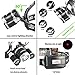 Mifine LED Headlamp 5000 Lumens Waterproof Flashlight, 4 Modes Headlight with 18650 Rechargeable Batteries and Wall Charger for Outdoor Sports Like Running,Camping and Hiking