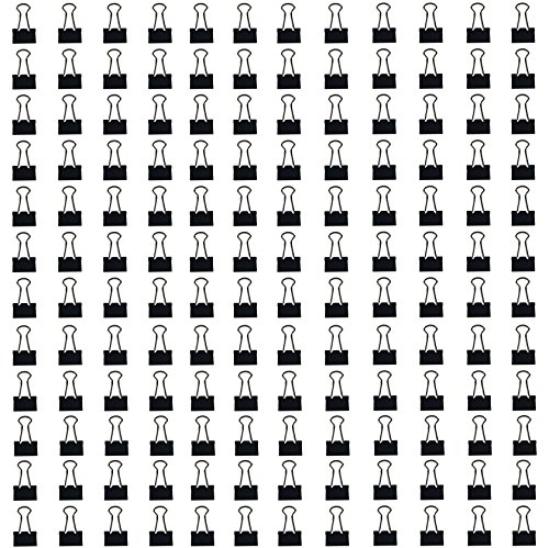 TKOnline Binder Clips Micro 3/5-Inch Black (144-Pack) - Thumbnail 3