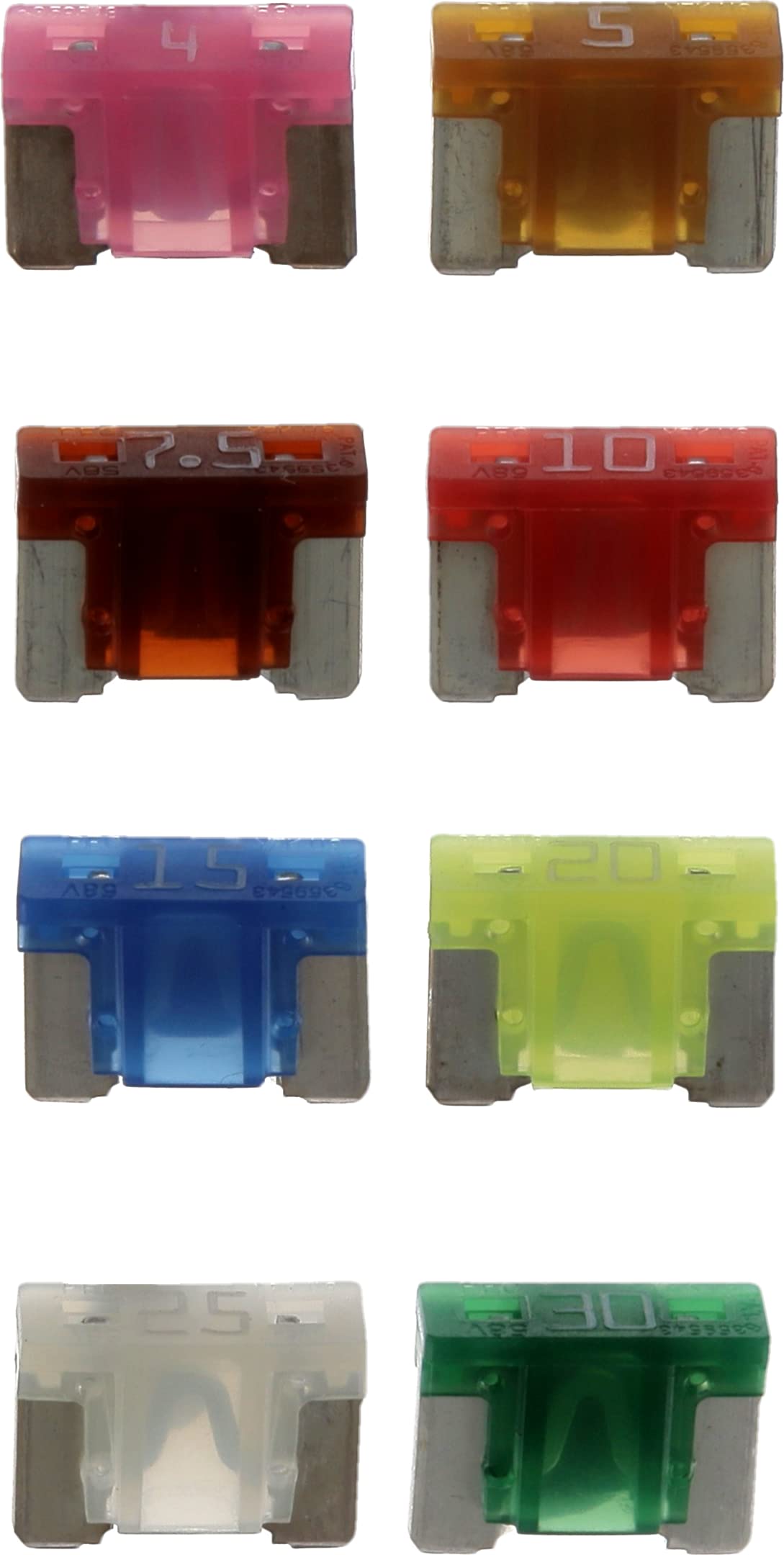 LP Mini Flat Fuses 58 V 4-30 A Pack of 8