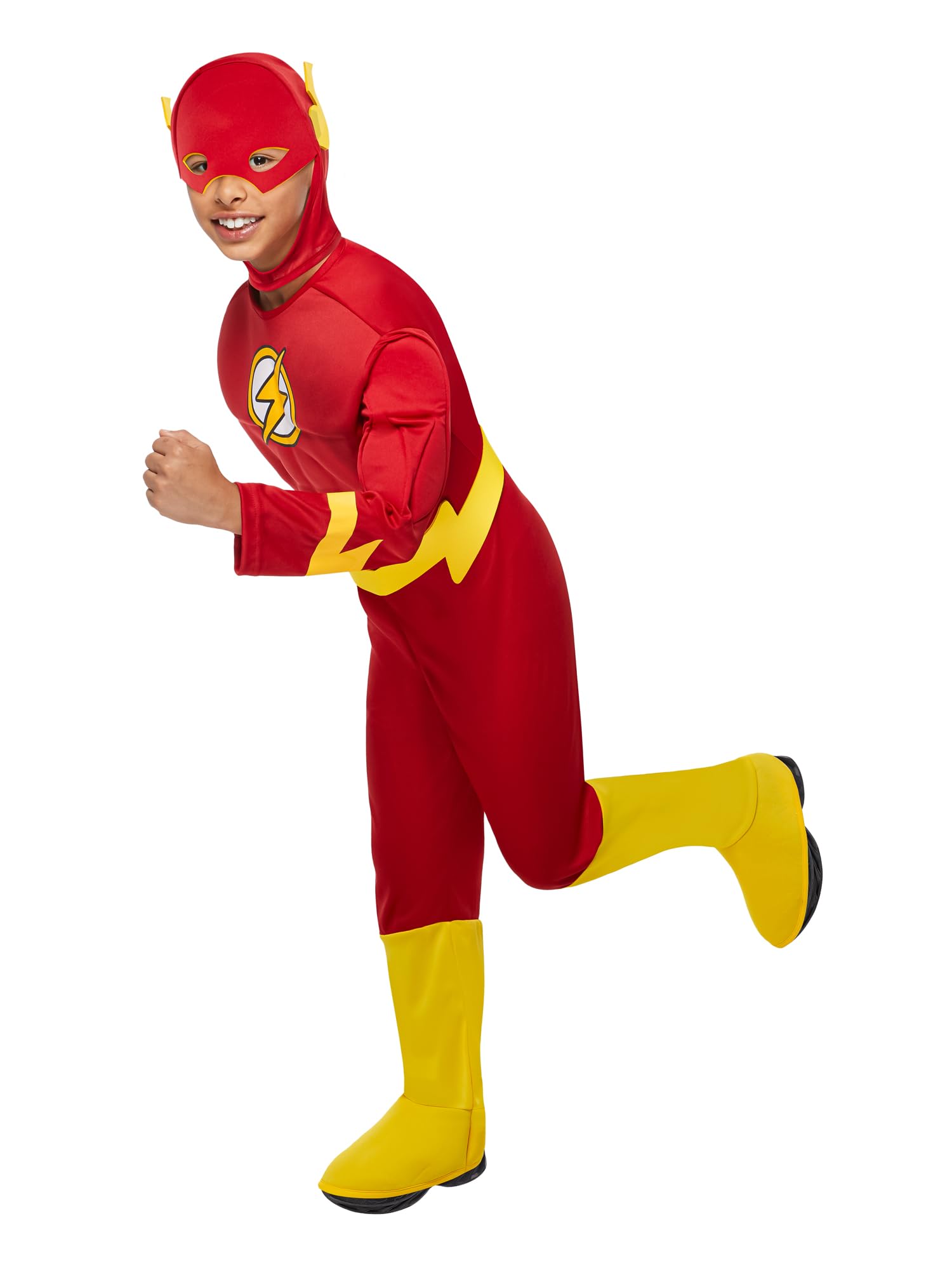 Rubies Official DC Superhero The Flash Deluxe Child's Costume, Child Size Large Age 7-8 Years Halloween