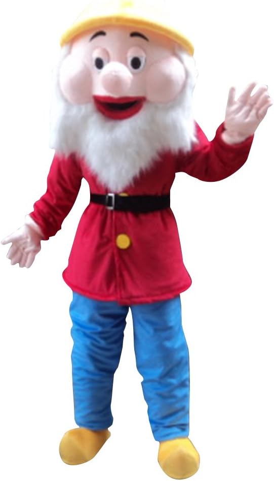 Sinoocean 7 Dwarfs of Snow White Mascot Costume Cosplay Fancy Dress Outfit