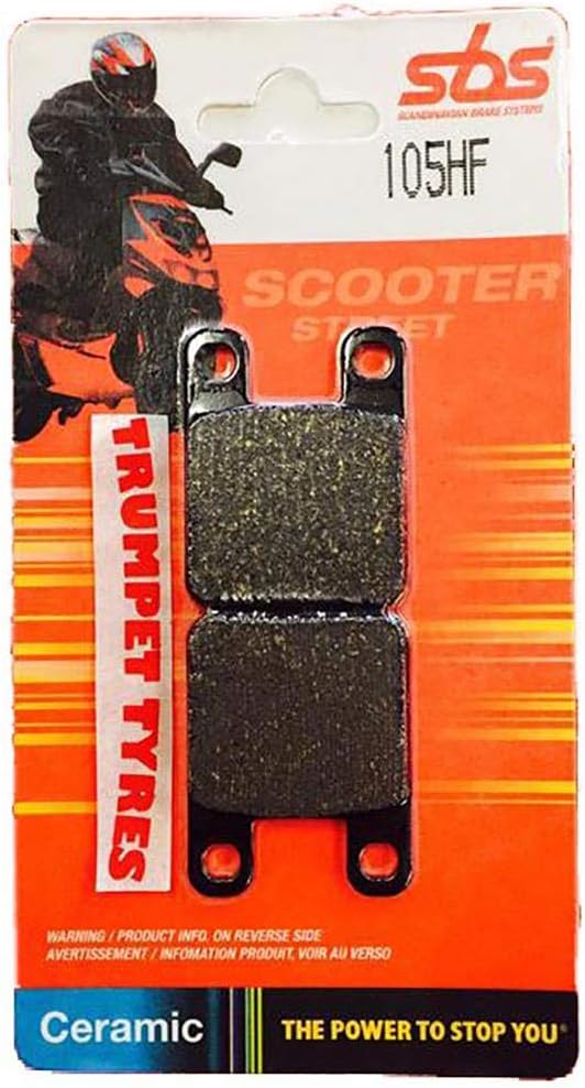 Rieju PRX 50 (50cc) / PRX 50 Spike (50cc) 08 2008 SBS Performance Rear Ceramic Brake Pads Set Genuine OE Quality 105HF