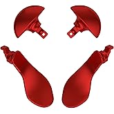 eXtremeRate Metal Back Paddles for PS5 Edge Controller, Metallic Scarlet Red Replacement Interchangeable 4PCS Back Buttons fo