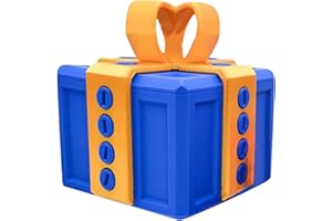 critigulf annoying kids Christmas gifts funny gift box for money and card holder.large gag prank case with screws. (blue gold)