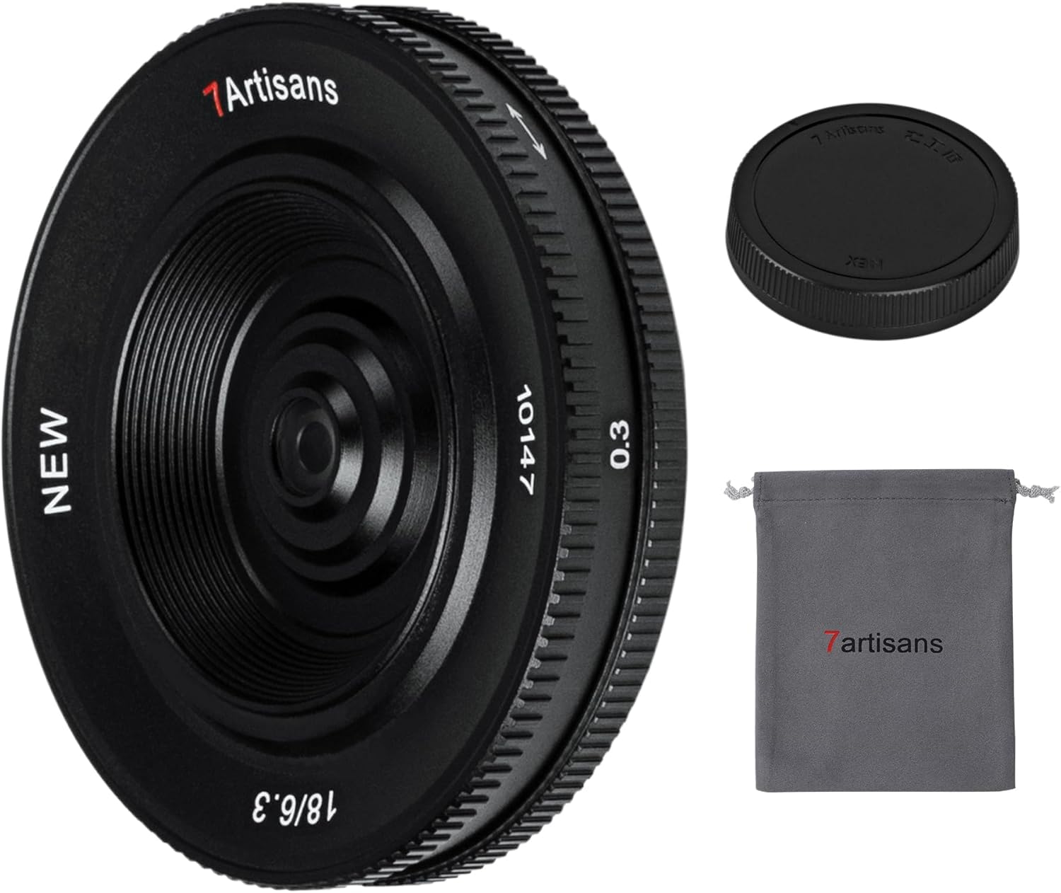 7artisan 18mm F6.3 Ultra-thin APS-C Prime Lens Fit for Fujifilm XF Compact Mirrorless Cameras for Fuji Xh2s XT4 XT3 XE4 Xs10 X-A10 X-A7 X-M2 X-T10 X-T2 X-T20 X-Pro1 X-Pro2 X- E1 X-E2