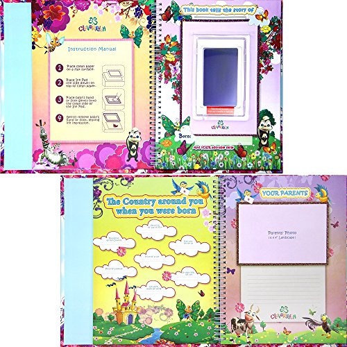 BABY BOOKS - MEMORY BOOK - BABY FOOTPRINT - BABYS FIRST BOOK - BABY ALBUM - BABY JOURNAL