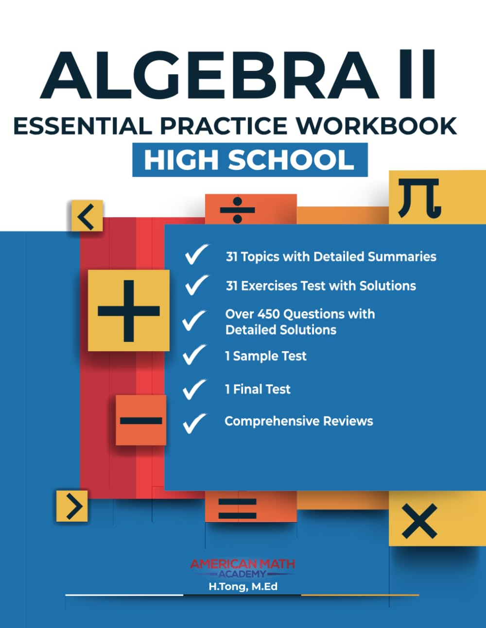 ALGEBRA II ESSENTIAL PRACTICE WORKBOOK: HIGH SCHOOL
