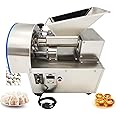 EQCOTWEA Electric Dough Divider Cutter Machine 1g-300g Small Dough Dividing Dough Lump Spacer Dough Quantitative Partition Machine Stainless Steel Adjustable Speed with 14 Dies 110V