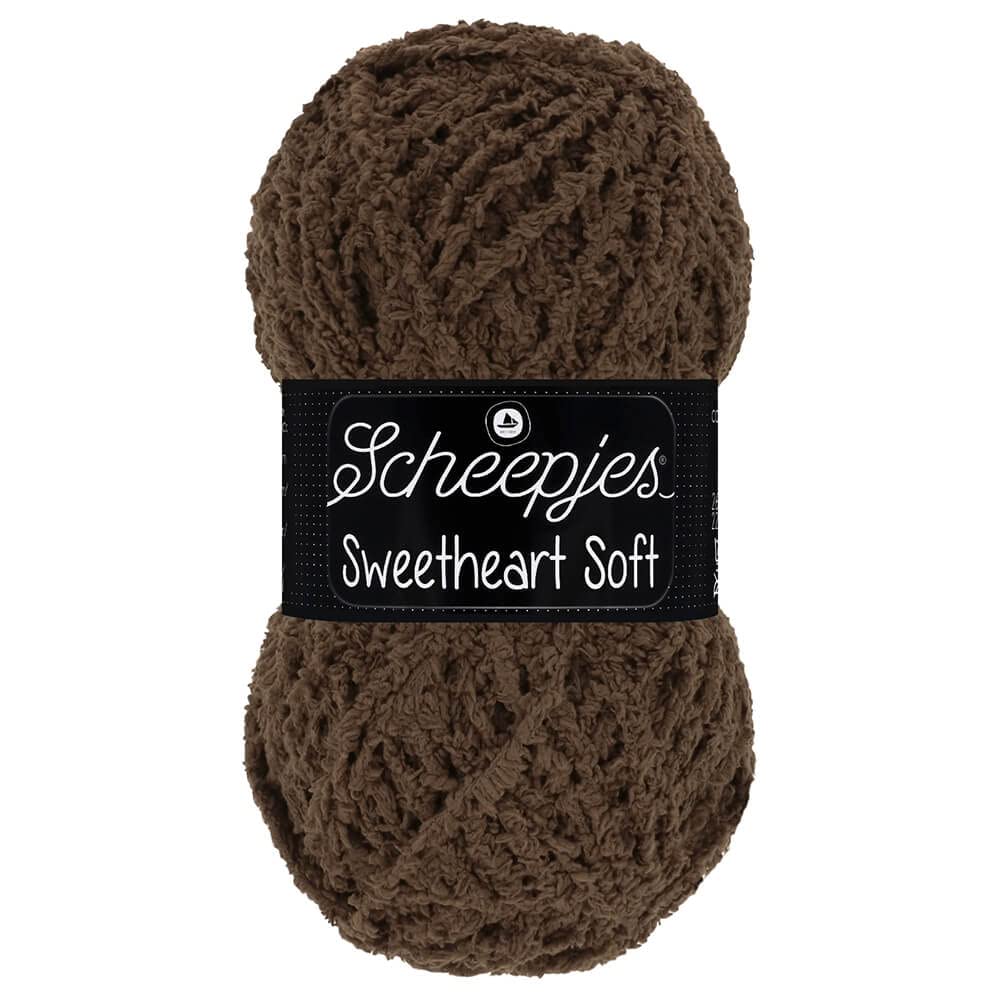 Scheepjes Sweetheart Soft 1x100g - 026 Brown Crochet and Knitting Yarn — image 1