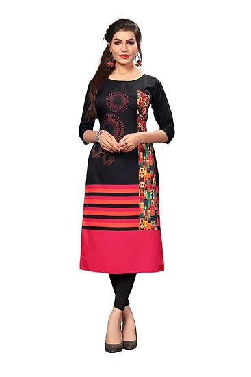 Women's Crepe Straight Kurta