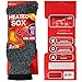 USBingoshop 2 Pairs Men's Heat Thick Insulated Wool Winter Thermal Socks 10-13 (2PK-Black-HS1)