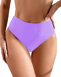 AFOLIRY Women's Sexy High Waisted High Cut Cheeky