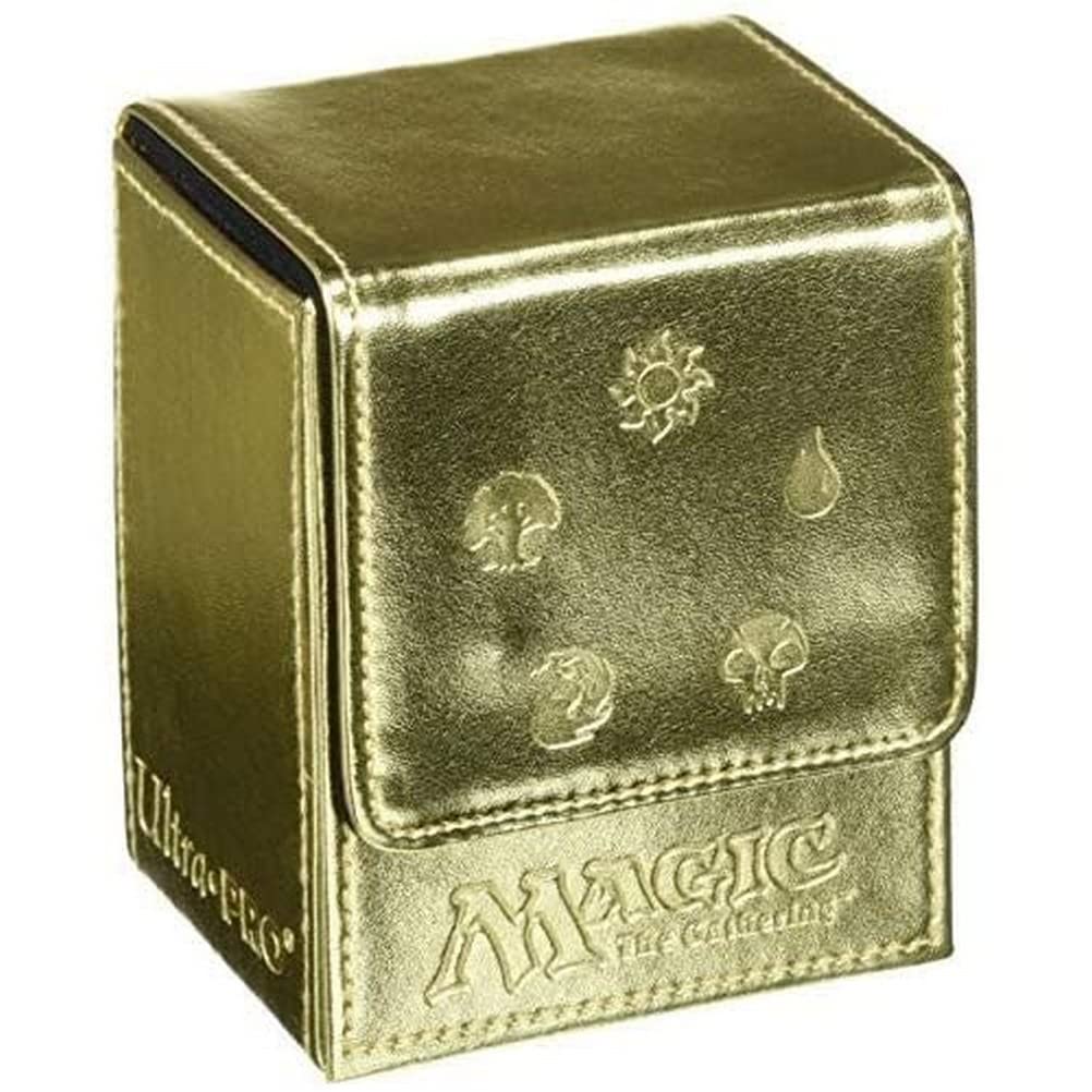 Ultra Pro DECKBOX Magic Mana Flip Card Game (Gold)