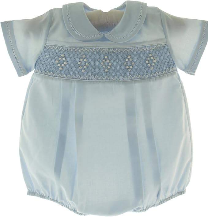 baby boy smocked bubble