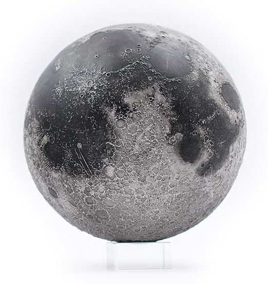 Astroreality Lunar Pro Smart Moon Globe 3d Printed Hand Painted 472 Paired With Augmented Reality App Educational Science Aid