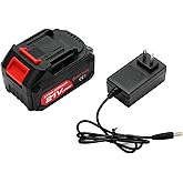 SHINTYOOL 21v Lithium Battery - 4.0 Ah Battery with Charger Adapter Led Indicator Compatible with Leaf Blower