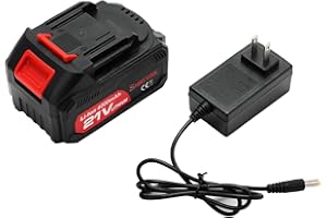 SHINTYOOL 21v Lithium Battery - 4.0 Ah Battery with Charger Adapter Led Indicator Compatible with Leaf Blower