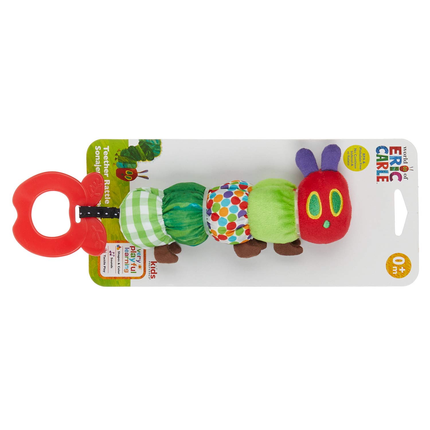 The World of Eric Carle, The Very Hungry Caterpillar Teether Rattle, Teething Toy for Babies : Baby Teether Toys : Baby
