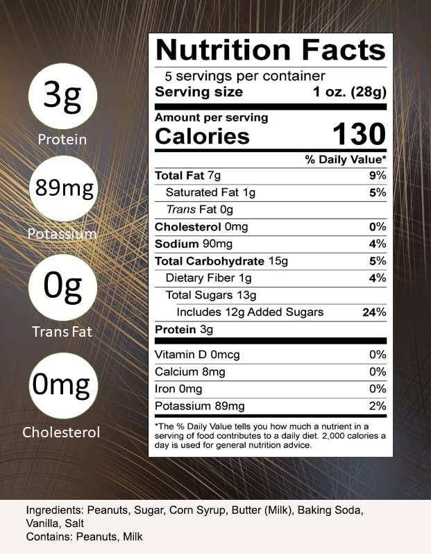 Brittle Brothers Peanut Brittle 5 oz Bag Voted 1 in America 4 x