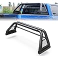 AUTOWIKI Universal Chase Rack Roll Bar- Sport Roll Bar for Chevrolet S-10 Colorado/GMC Sonoma/Ford F-150 Ranger/Jeep Gladiator/Toyota Tacoma/Nissan/Dodge Ram Adjustable Truck Bed Roll Bar