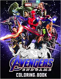 Amazoncom Marvel Avengers Endgame Coloring Book Marvel