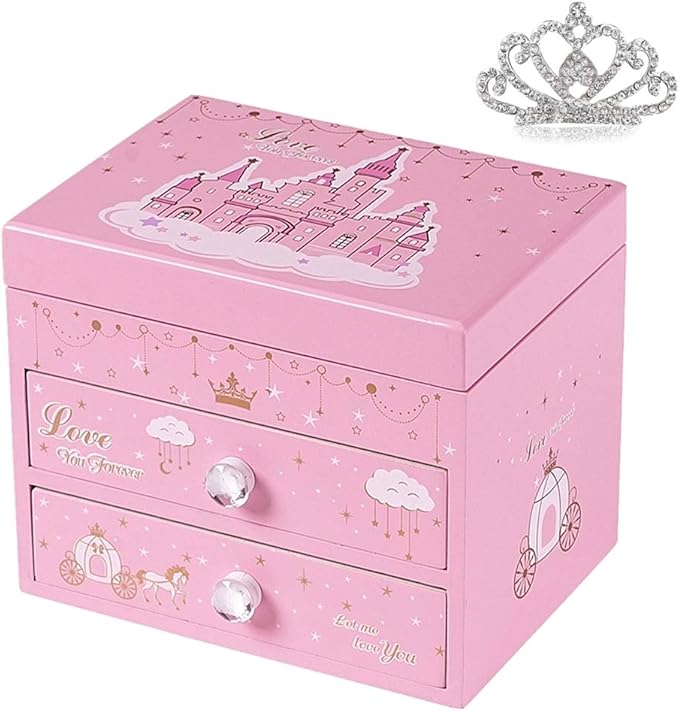 Cokosing Kids Jewelry Box,Music Boxes, for Girls Birthday