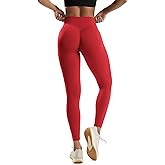 ODODOS Hidden Scrunch Butt Lifting Leggings for Women - 25" No Front Seam High Waist Booty Sculpting Yoga Pants