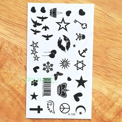 Ljmljm 3 Pcs 34 Autocollant De Tatouage Imperméable Sur L