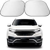 ARANA Car Windshield Sun Shade 2 Piece丨240T Thickened Front Window Sunshades Blocking 99% UV & Heat丨2025 Upgrade Sun Visor Keeps Car Cool丨Universal Fit for Sedan, SUV, Truck, Medium 31