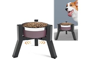 SHAINFUN Elevated Dog Bowls Adjustable Width Stand for 5.2-7.8" Wide Bowls, Food and Water Feeder for Medium Small Dogs, 7.8in Tall (Bowl Not Included)