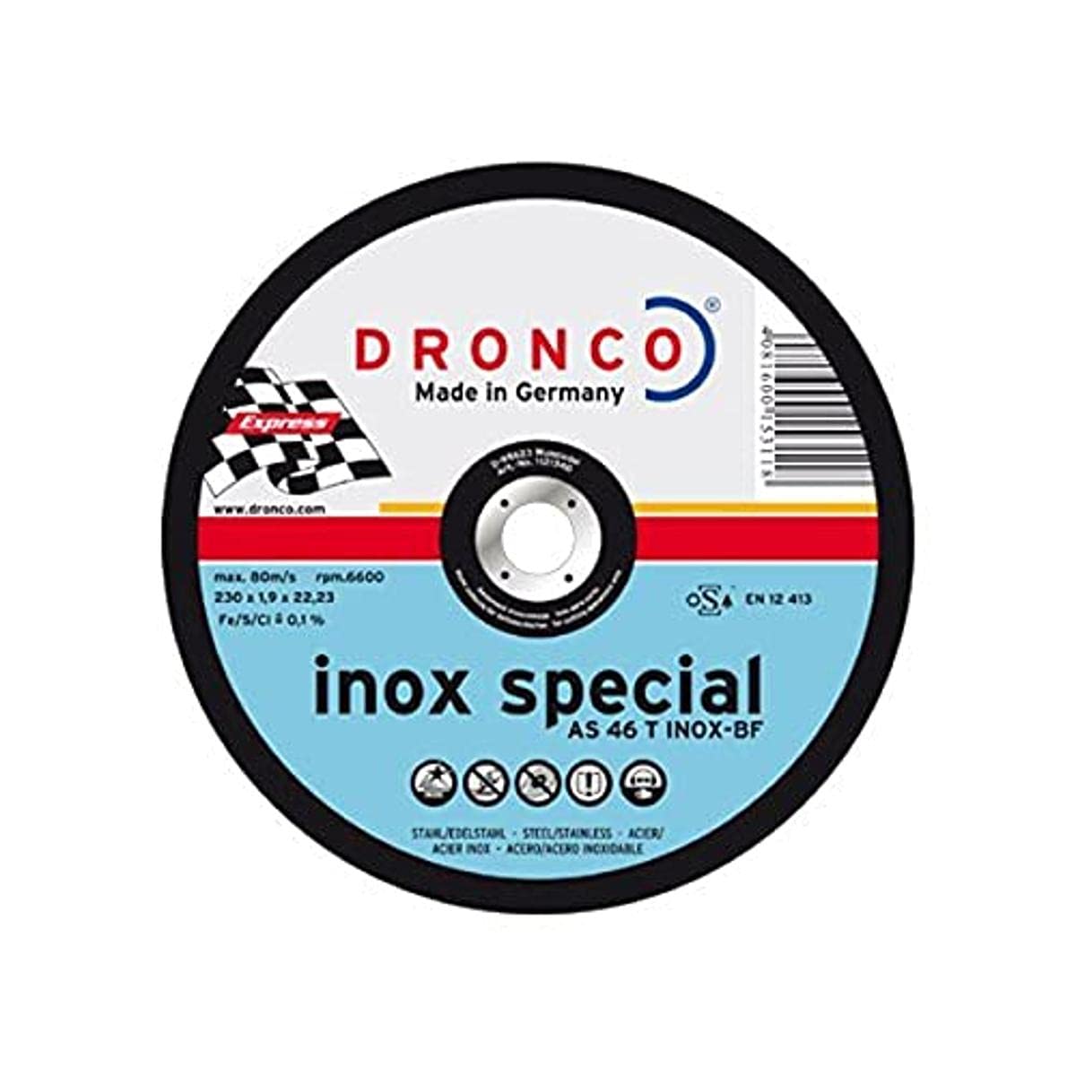Dronco AS 46T Inox Boxed Cut & Grind Multipurpose Disc
