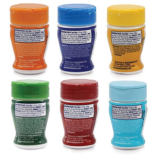 Kernel Season's Popcorn Seasoning Jr. Mini Jars Savory Variety Pack, 0.9 Ounce (Pack of 6)