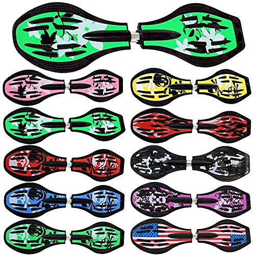 Waveboard Original Funtomia mit ABEC9 Kugellager inkl. Tasche - Bis 120kg - (Verschiedene Farbdesigns)