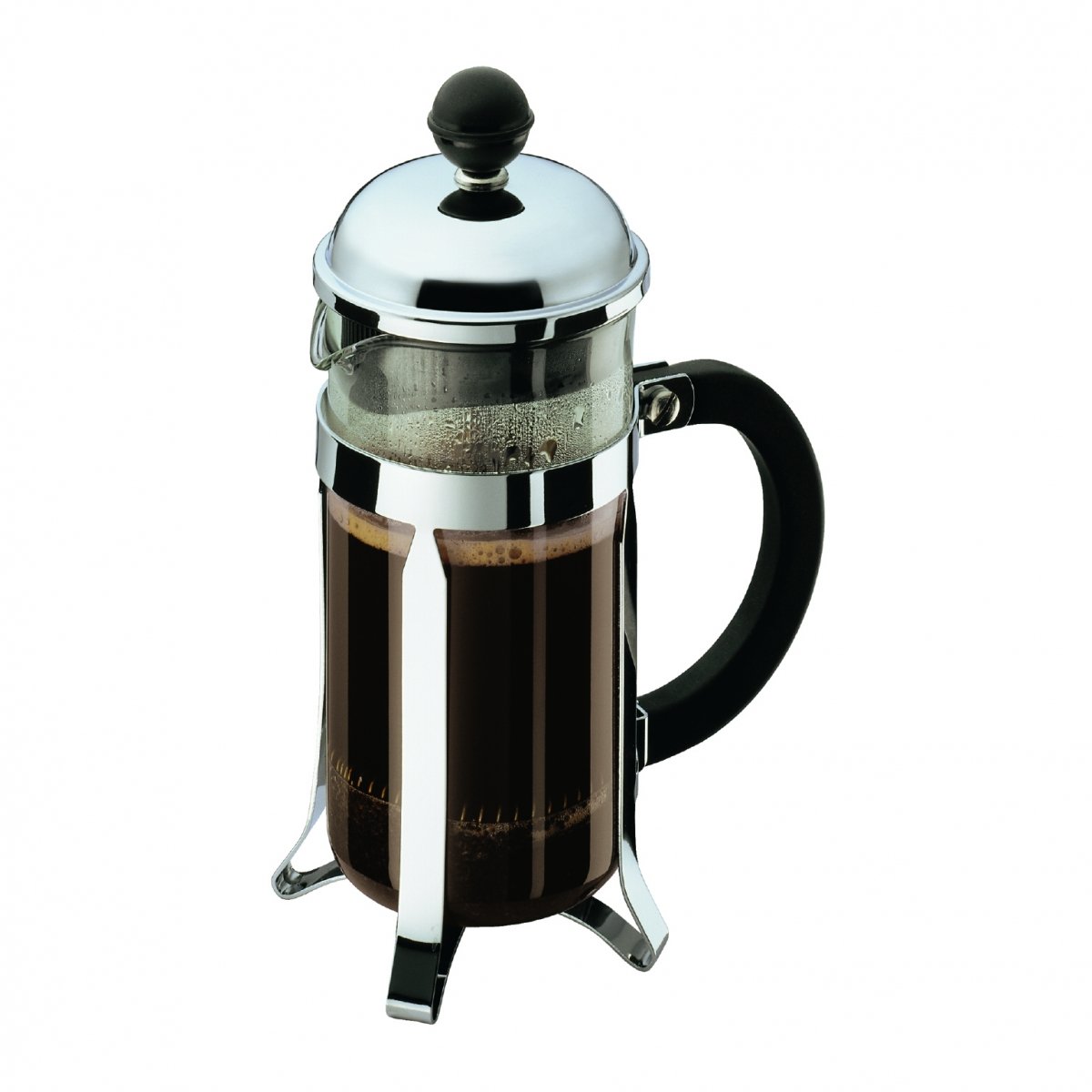 Photo 1 of Bodum 12oz Chambord French Press Coffee Maker, High-Heat Borosilicate Glass, Polished Stainless Steel – Made in Portugal