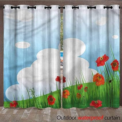 Amazon Com Bddls Outdoor Decor Gazebo Grommet Outdoor Curtain
